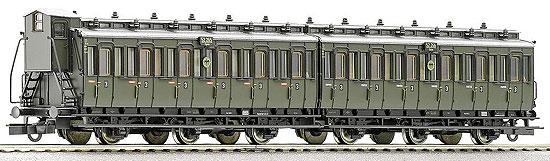 Twin unit Compartment cars 3rd class of Berliner S-Bahn<br /><a href='images/pictures/Roco/64014.jpg' target='_blank'>Full size image</a>